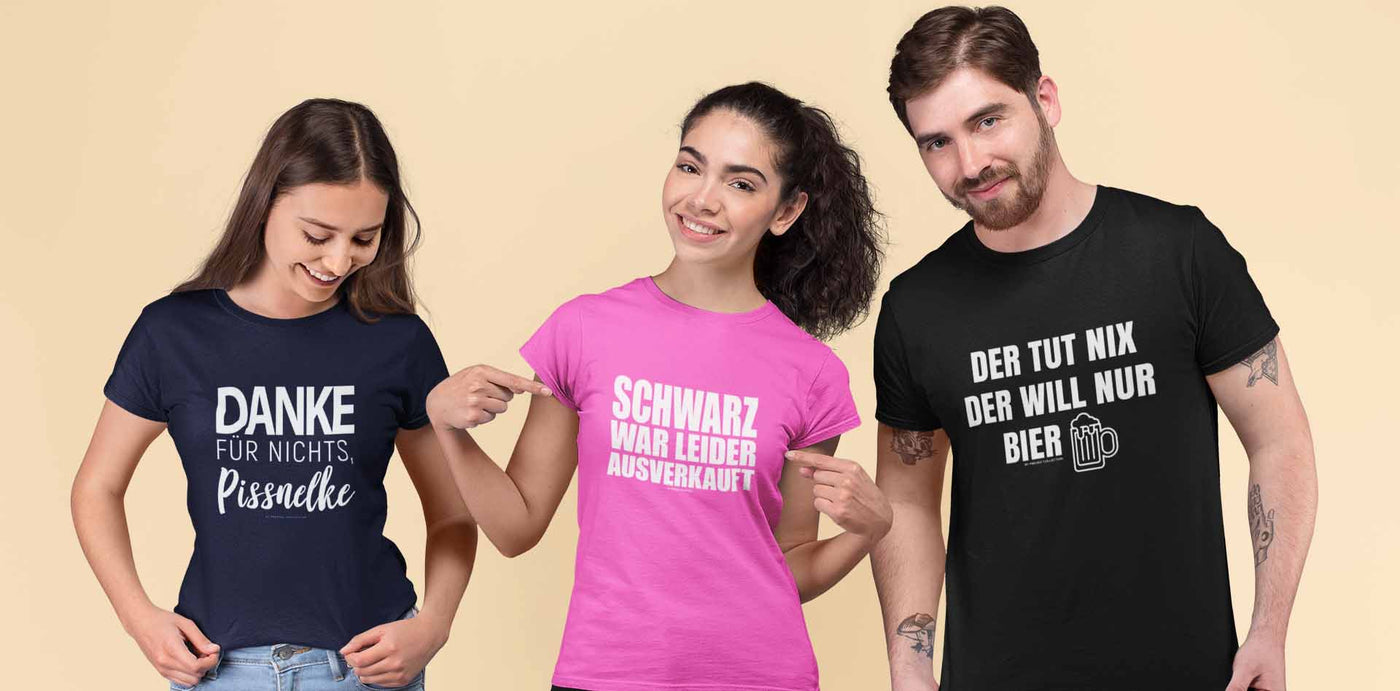 Lustige T-Shirts mit witzigen Sprüchen von Pseudo Collection