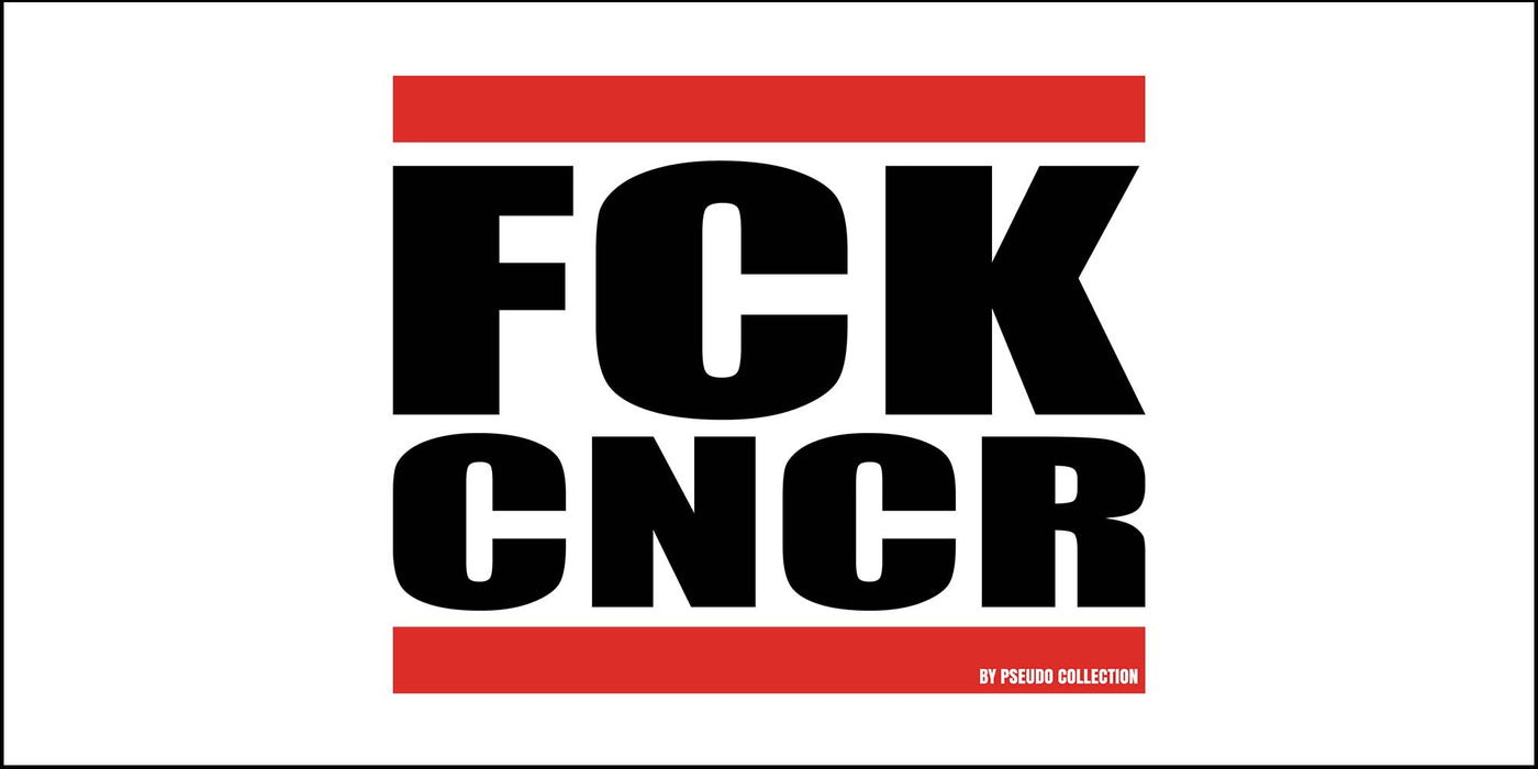 FCK CNCR auf weiss